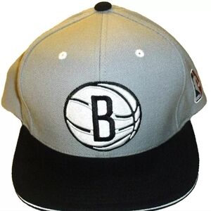 Brooklyn Nets Mitchell & Ness Mens Snapback hat B Ball Logo